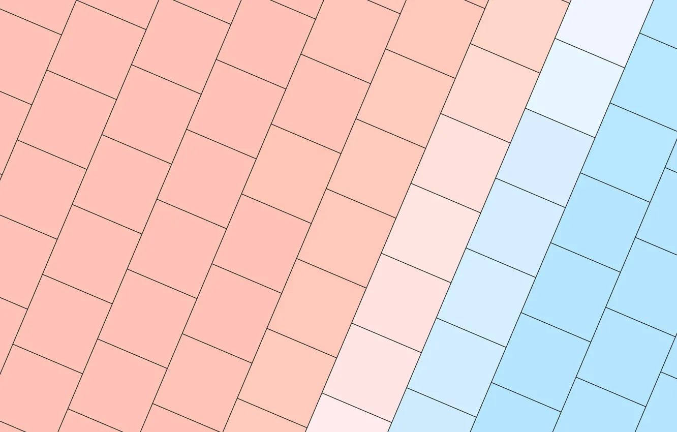 Photo wallpaper line, blue, texture, squares, beige, material