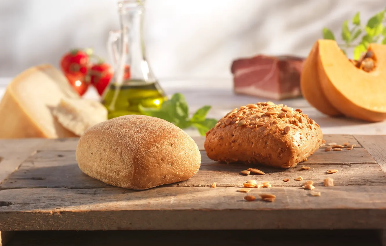 Photo wallpaper food, cheese, cakes, buns
