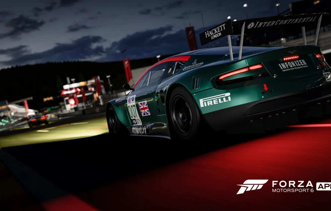 Photo wallpaper Aston Martin, track, race, Forza Motorsport 6, Forza Motorsport 6: Apex
