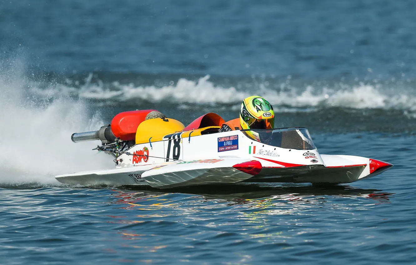 Photo wallpaper race, boat, speed
