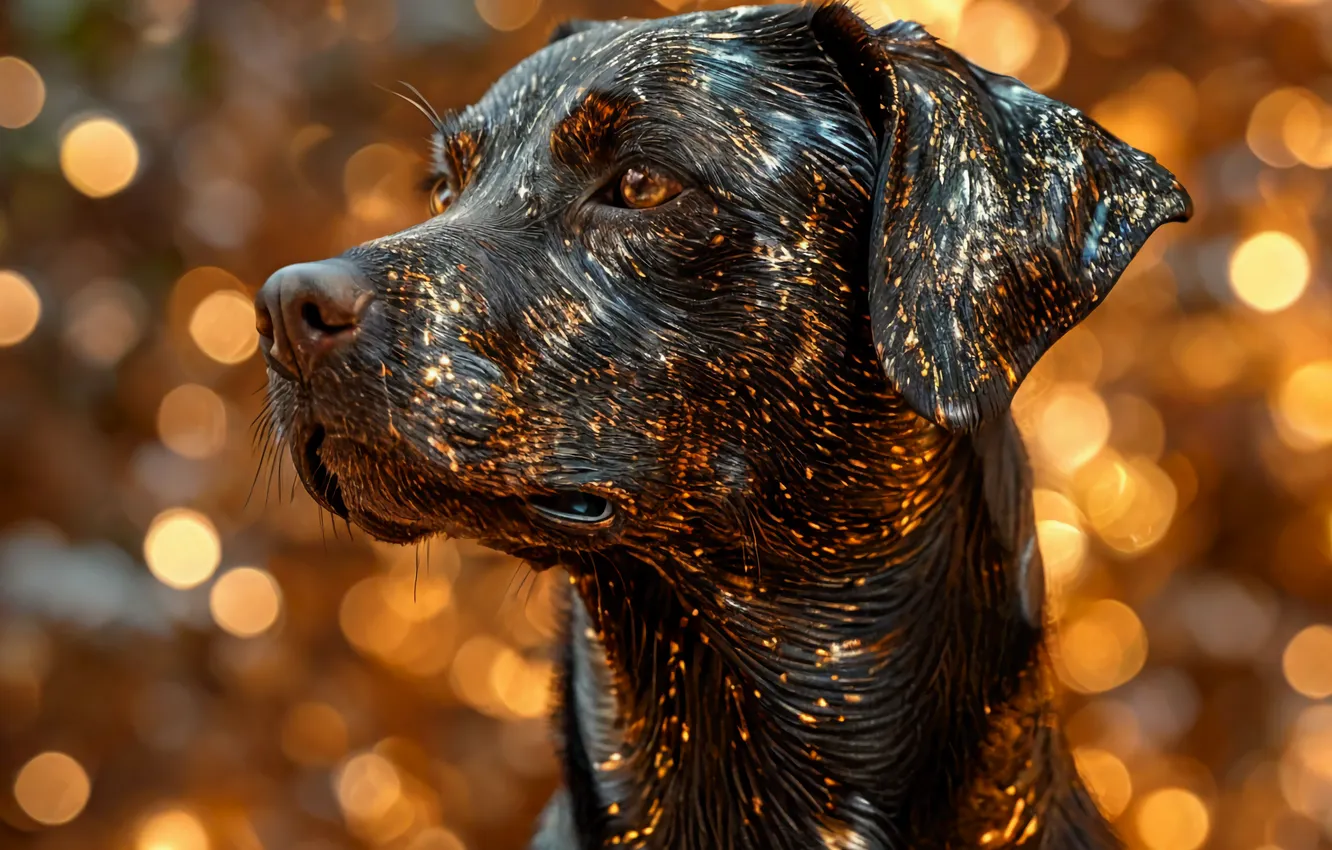 Photo wallpaper dog, Labrador, dog