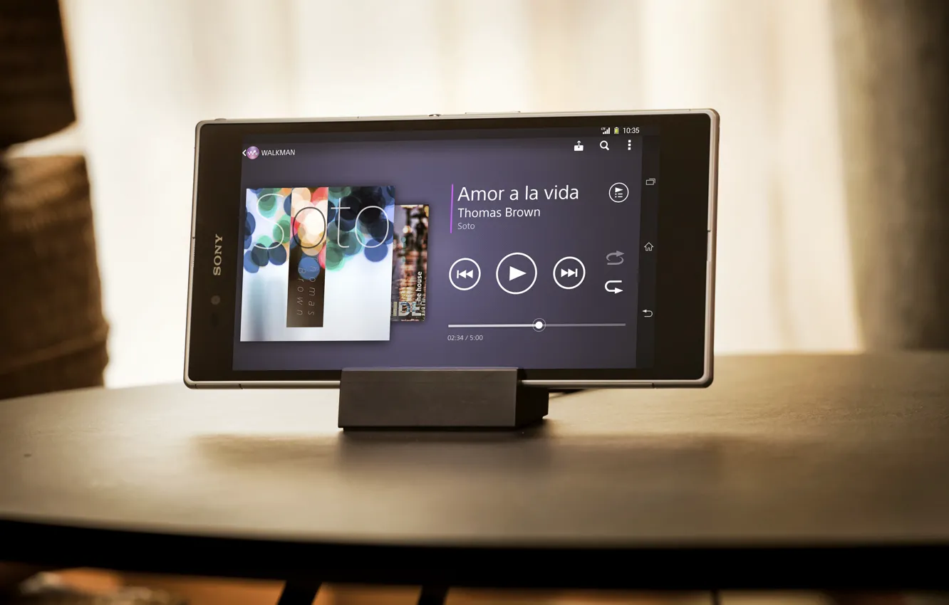 Photo wallpaper player, Sony, smartphone, walkman, xperia z ultra