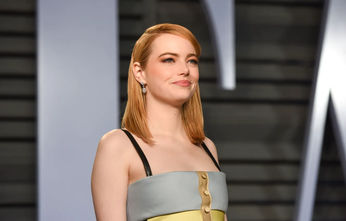 Photo wallpaper look, makeup, actress, hair, Emma Stone, Emma Stone