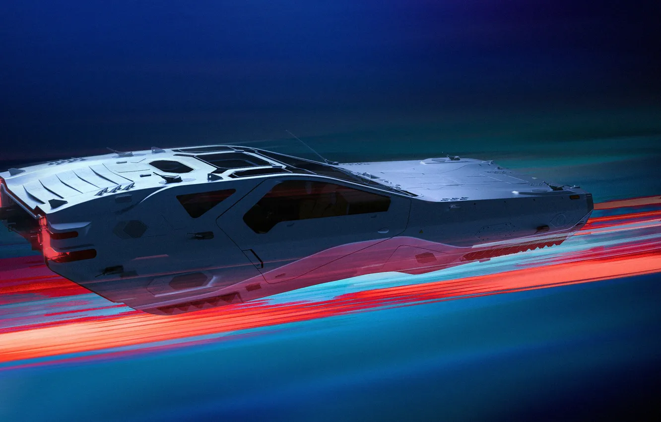 Photo wallpaper machine, auto, fiction, speed, art, art, speed, Blade Runner