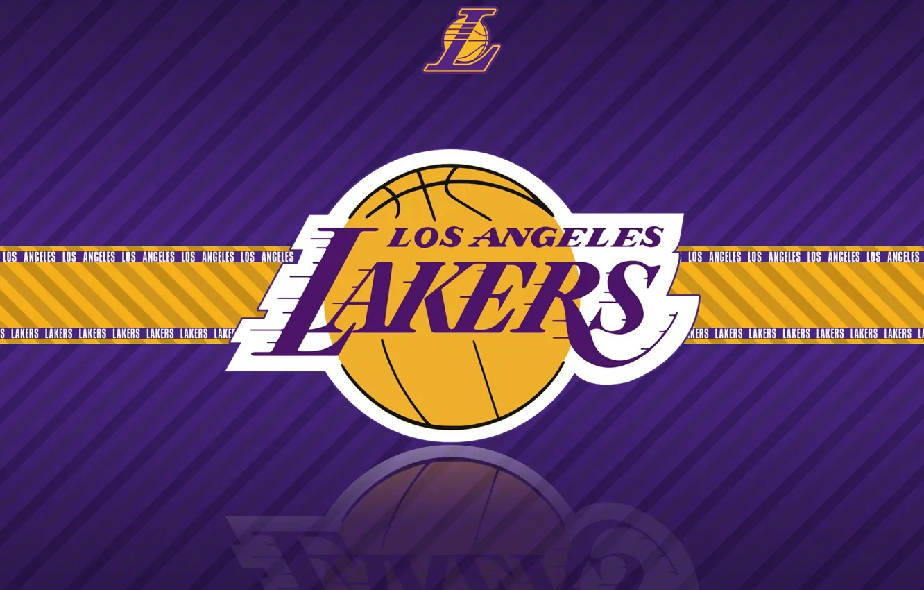 Photo wallpaper wallpaper, sport, logo, basketball, NBA, Los Angeles Lakers