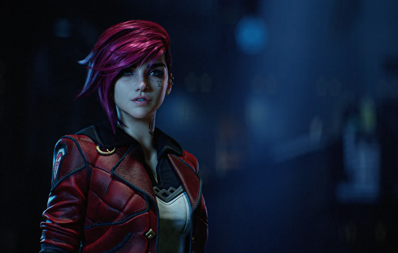 Photo wallpaper games, Game Art, Leagueoflegends, RTX, VI Arcane, Luis Omar, Cinematic Version