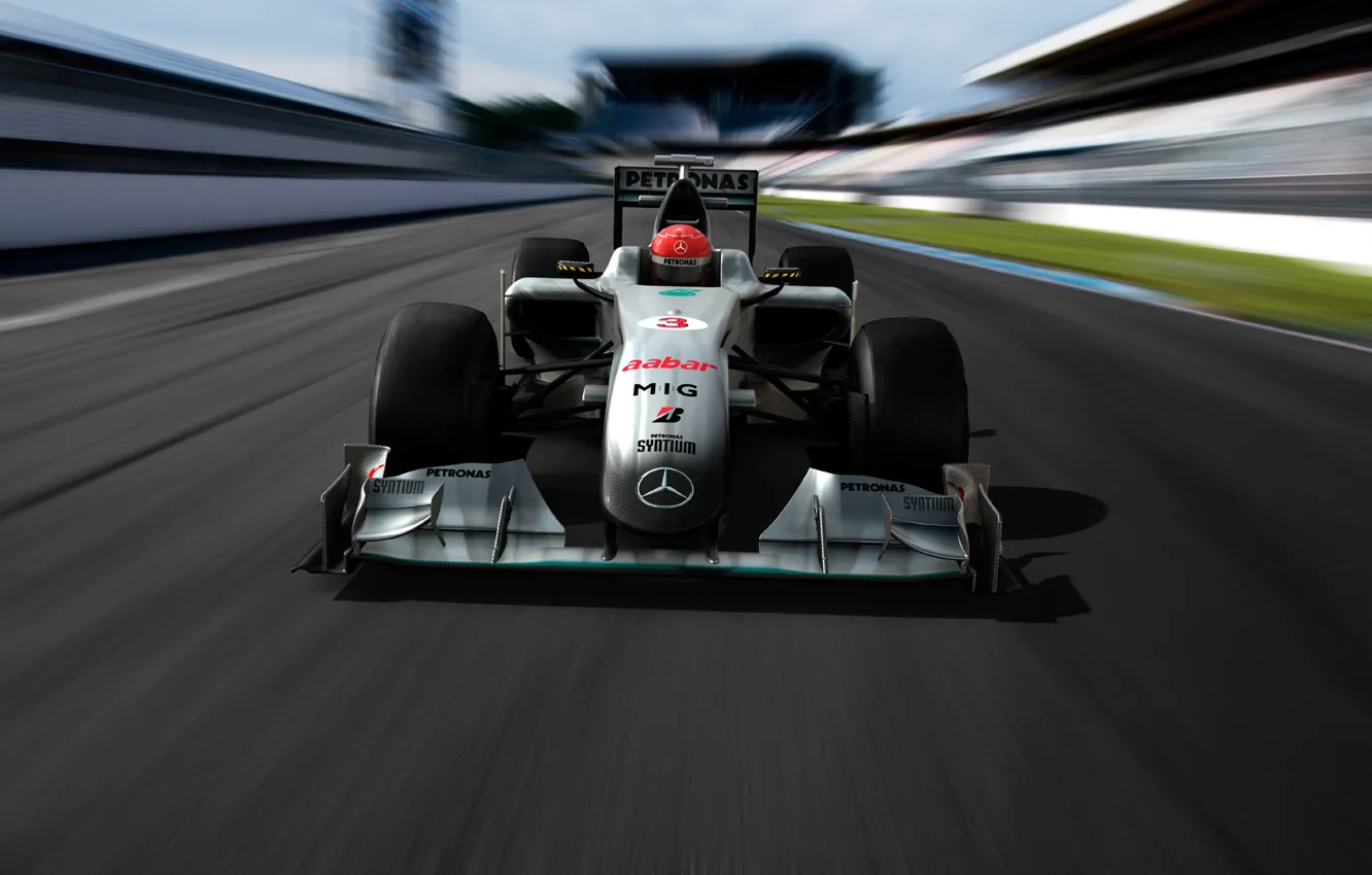 Photo wallpaper MGP W01, Mercedes GP
