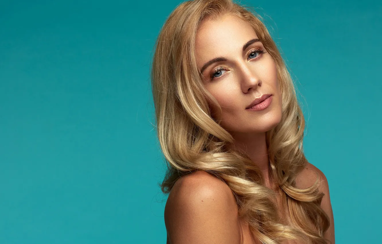 Photo wallpaper look, face, background, model, hair