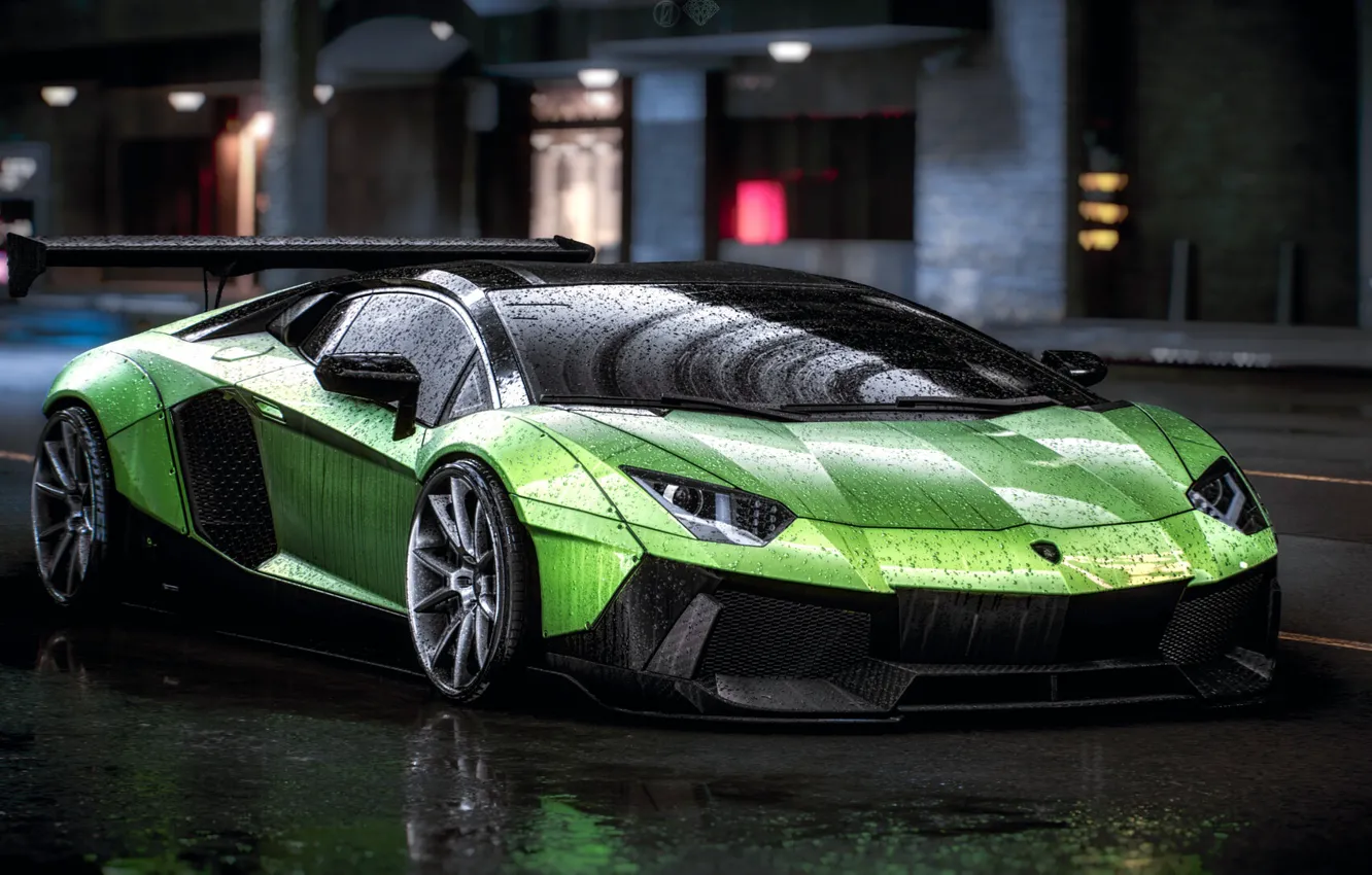 Photo wallpaper car, Need for Speed, nfs, Aventador, Lamborghini Aventador, Sportcar, Game Art, Transport & Vehicles