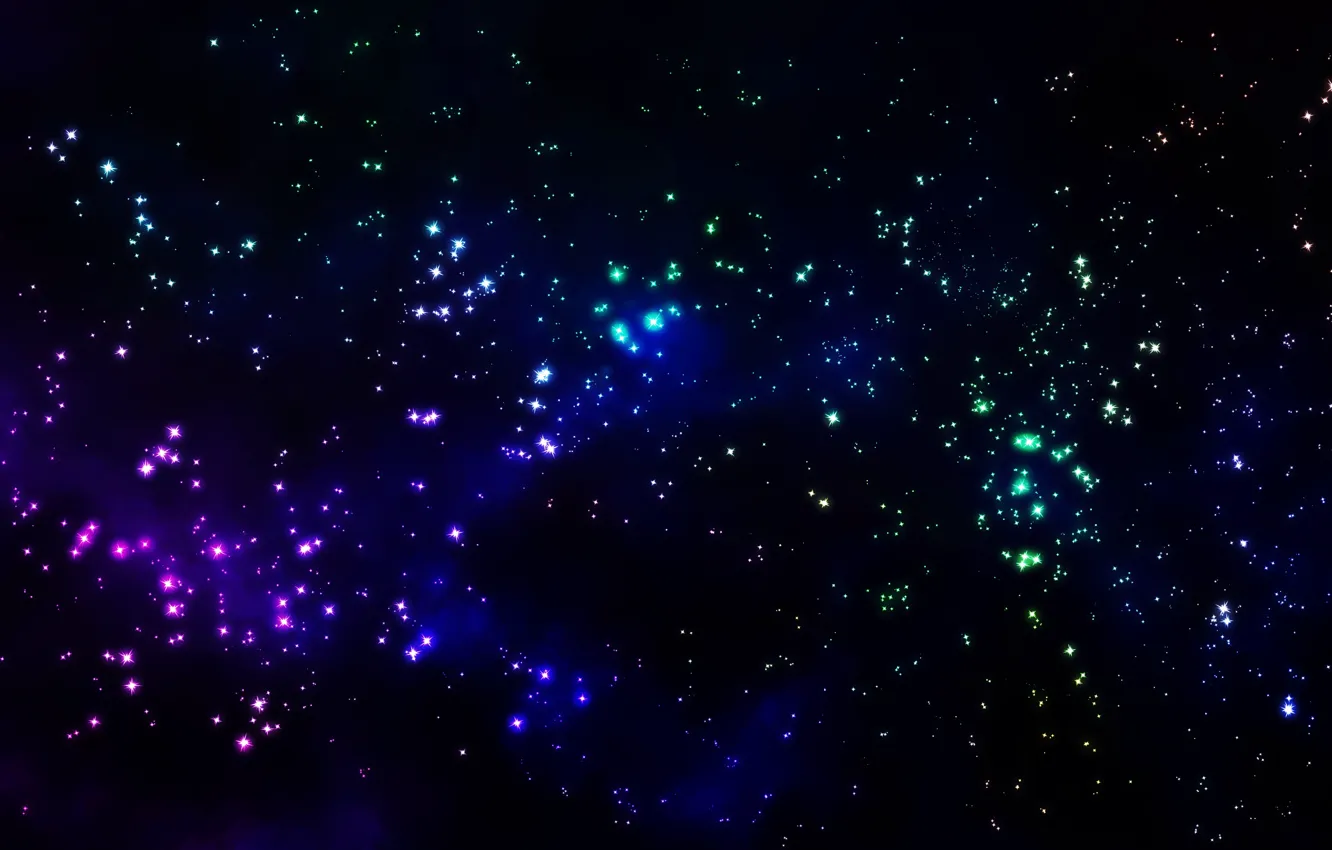 Photo wallpaper space, stars, nebula