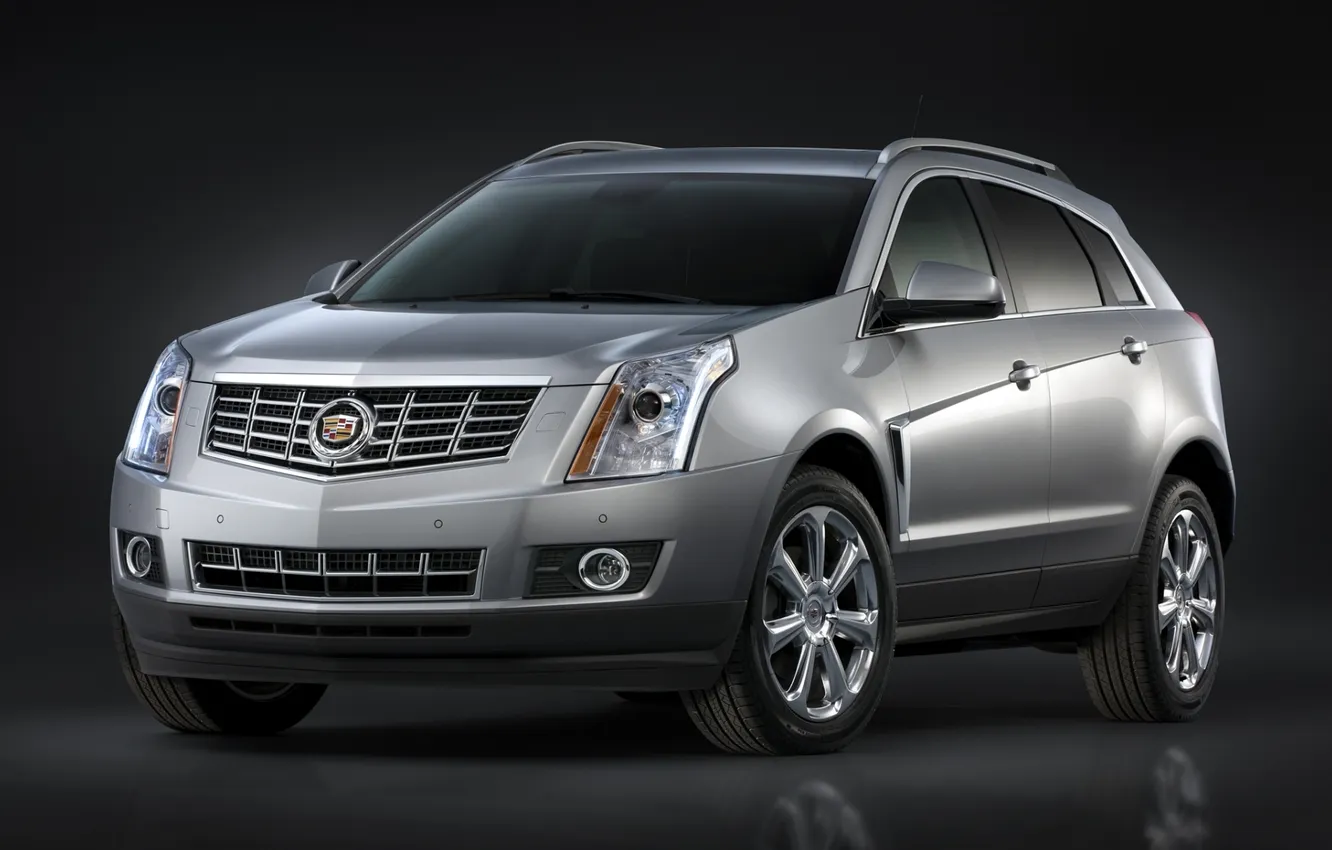 Photo wallpaper background, Cadillac, jeep, the front, crossover, Cadillac, SRX, Six