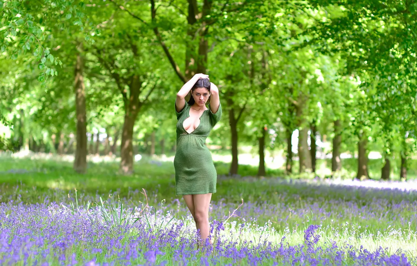 Photo wallpaper summer, girl, pose