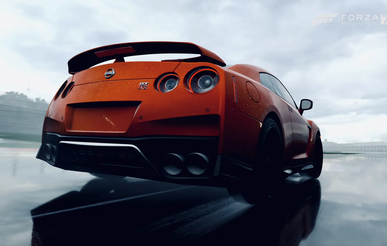 Photo wallpaper HDR, GTR, Nissan, game, Nissan GT R, FM7, UHD, Forza Motorsport 7