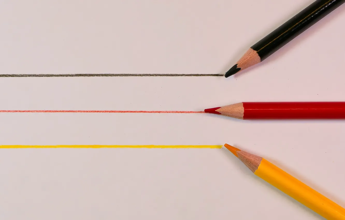 Photo wallpaper line, background, pencils