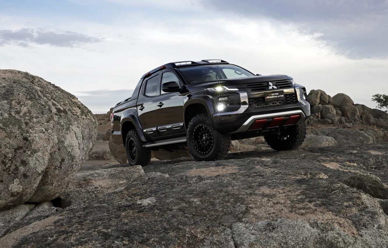 Photo wallpaper Mitsubishi, pickup, L200, Triton, 2019, Absolute