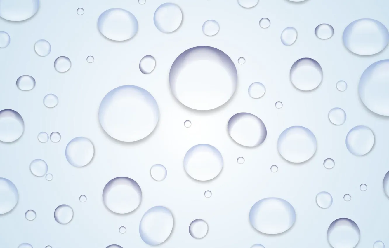 Photo wallpaper Bubbles, Background, Blue, Texture