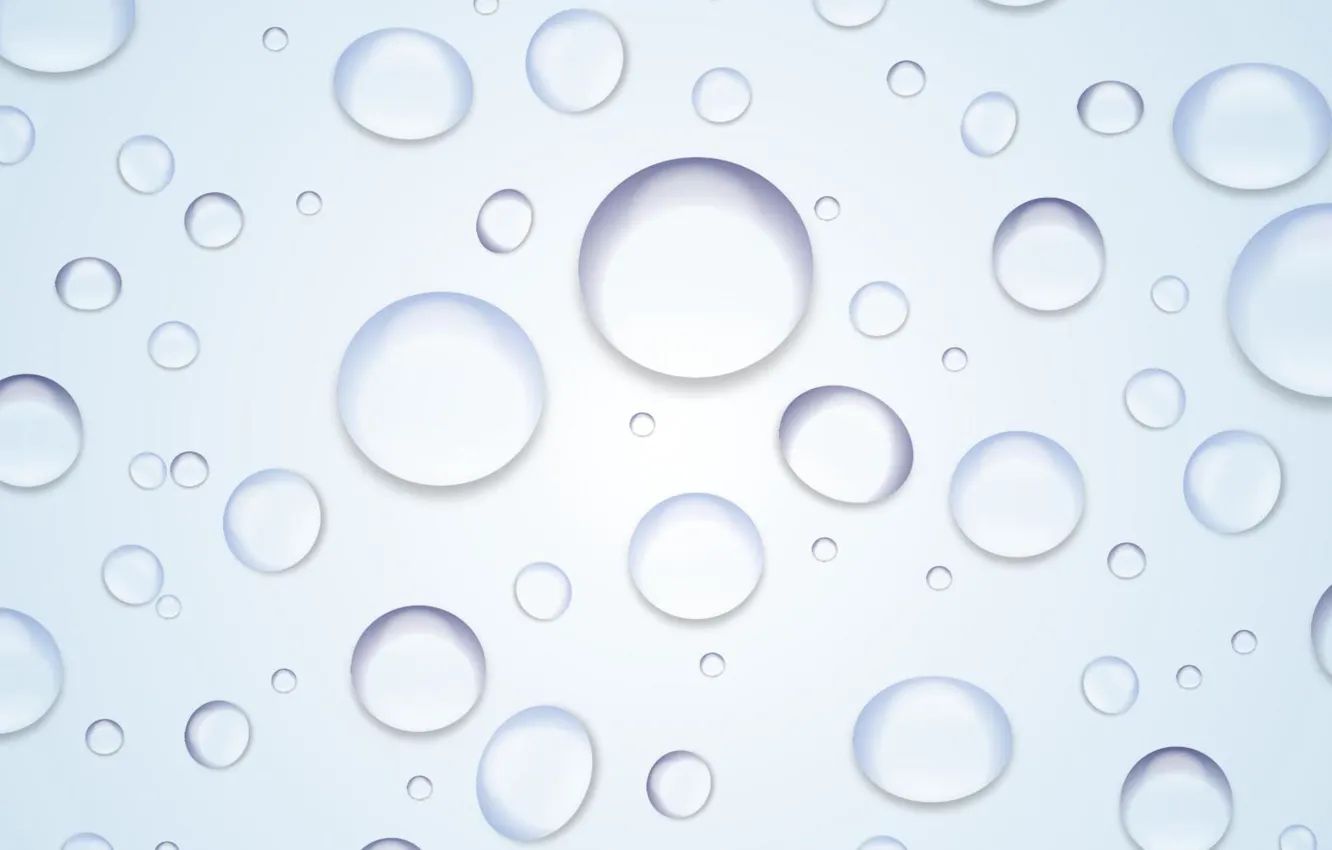 Photo wallpaper bubbles, background, blue, texture