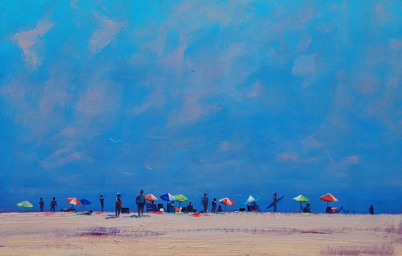 Photo wallpaper figure, art, ARTSAUS, BEACH CROUD