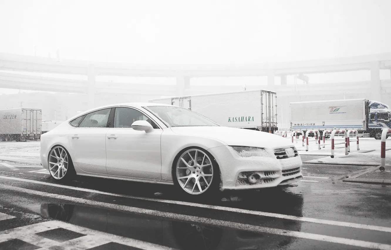 Photo wallpaper Audi, Audi, black, Vossen