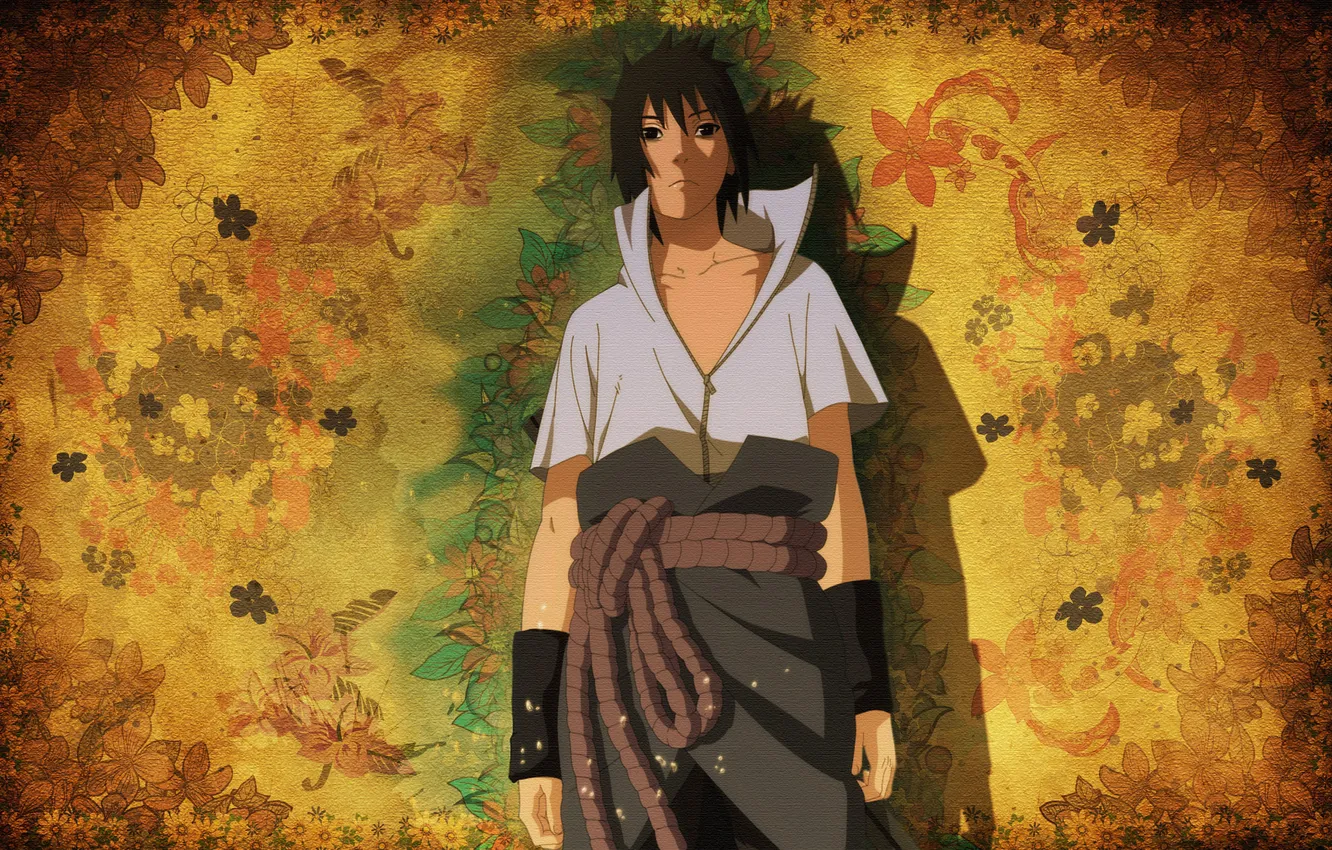 Photo wallpaper look, abstraction, background, is, Sasuke, Sasuke, Naruto, Uchiha