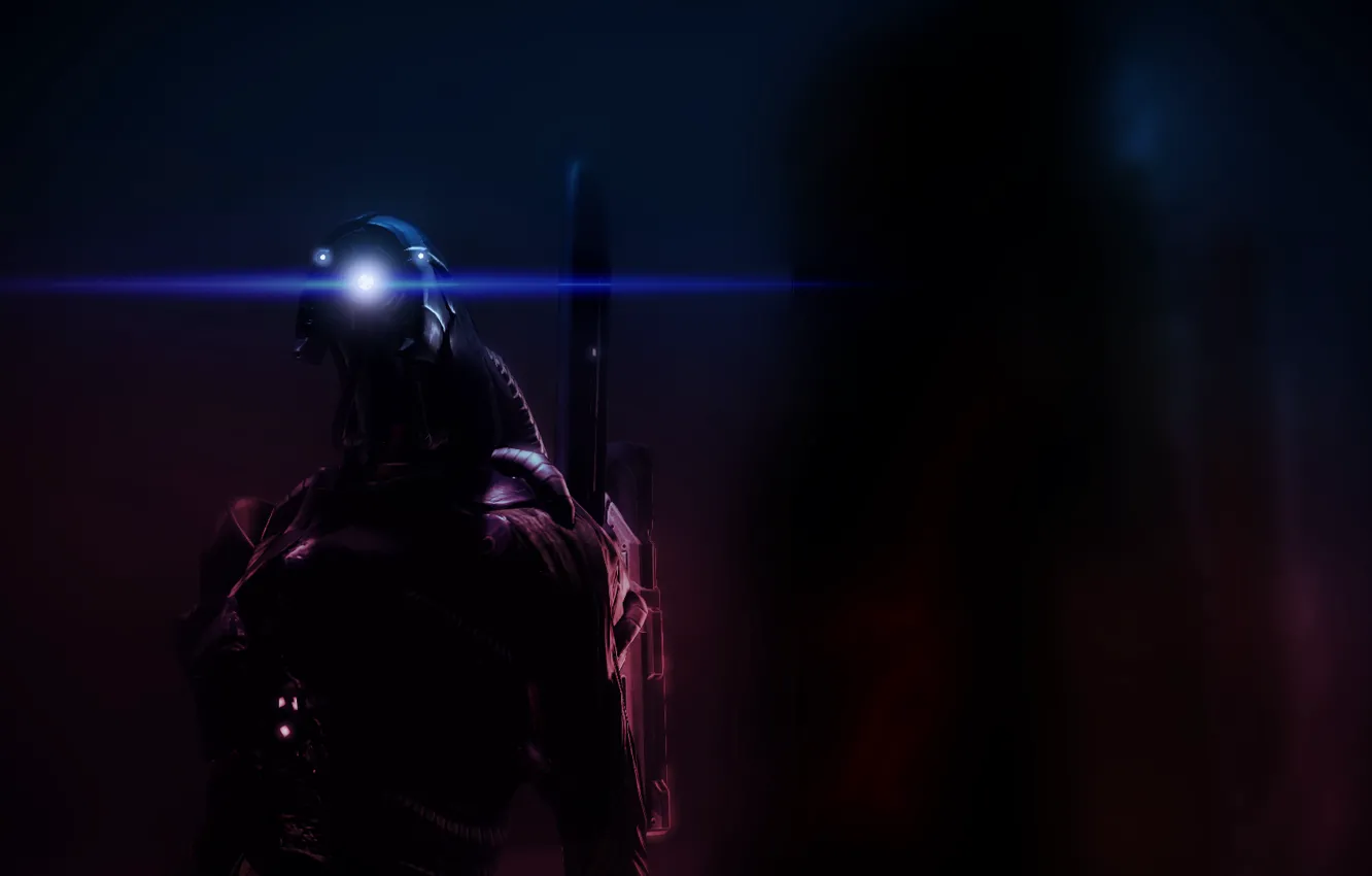 Photo wallpaper Light, Mass Effect 2, Robot, Background, Legion, Geth, Video Game