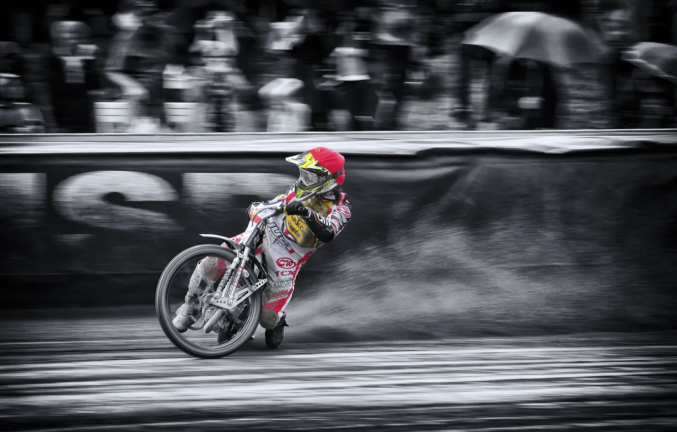 Photo wallpaper race, motorcycle, Speedway