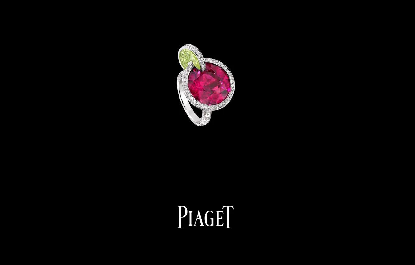 Photo wallpaper decoration, stones, ring, Piaget
