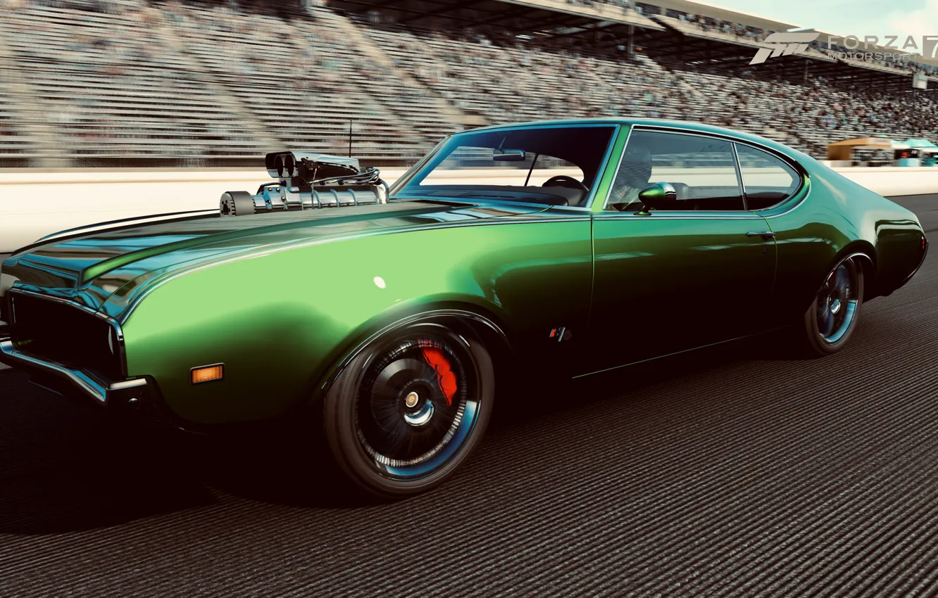 Photo wallpaper car, HDR, Muscle, game, muscle car, 442, Oldsmobile, Hurst