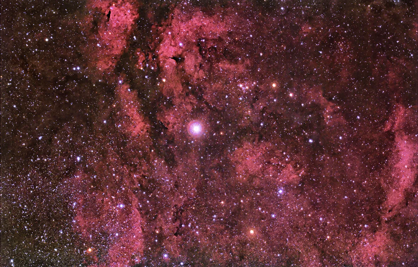 Photo wallpaper stars, nebula, the vastness, Sadr Region