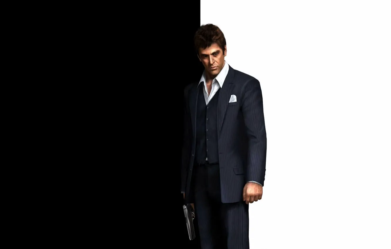 Photo wallpaper background, male, jacket, Scarface: The World Is Yours