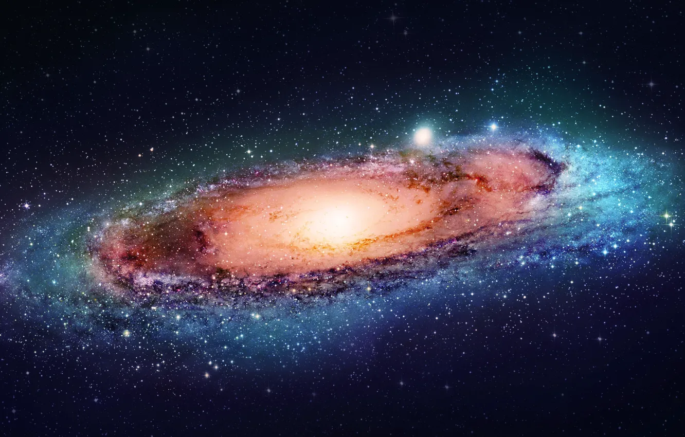 Photo wallpaper stars, deep space, Andromeda Galaxy