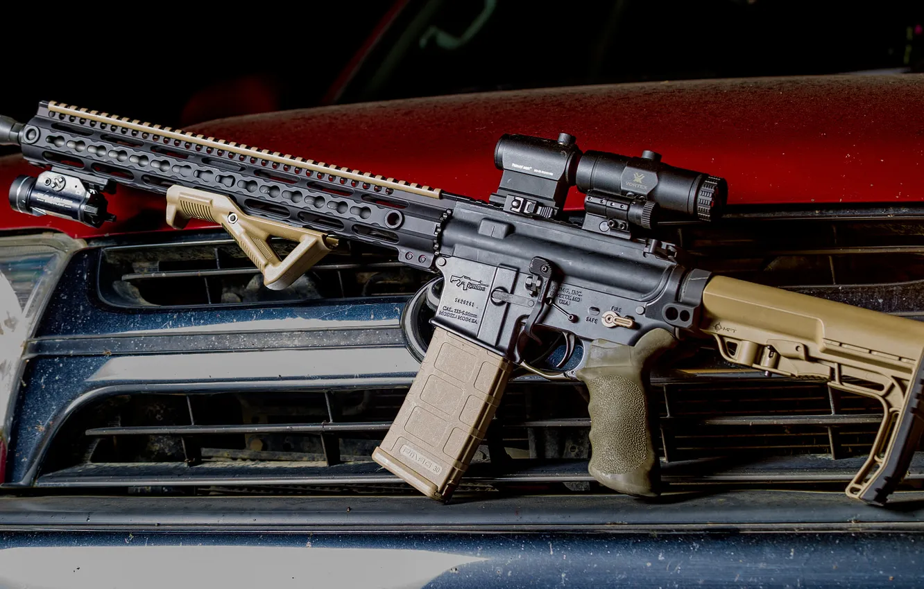 Photo wallpaper rifle, carabiner, assault, semi-automatic