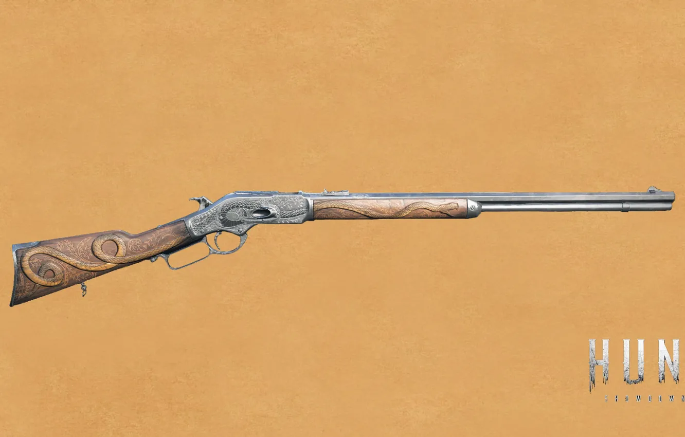 Photo wallpaper Winchester, engraving, Hunt Showdown