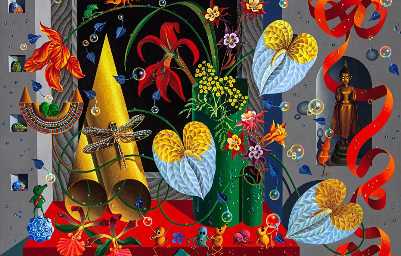 Photo wallpaper still life, painting, Igor Tulpanov