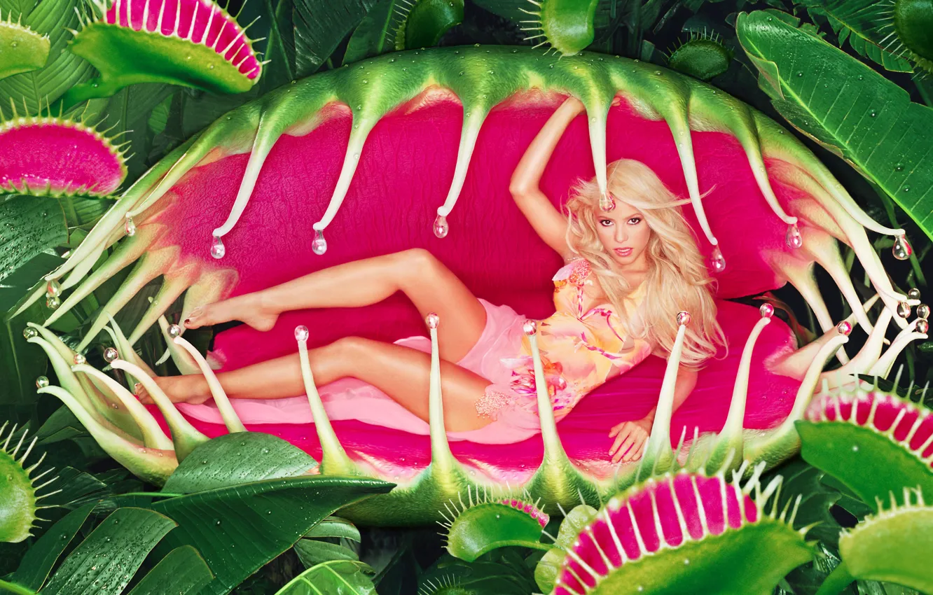 Photo wallpaper girls, venus flytrap, Isabel Ripol Shakira