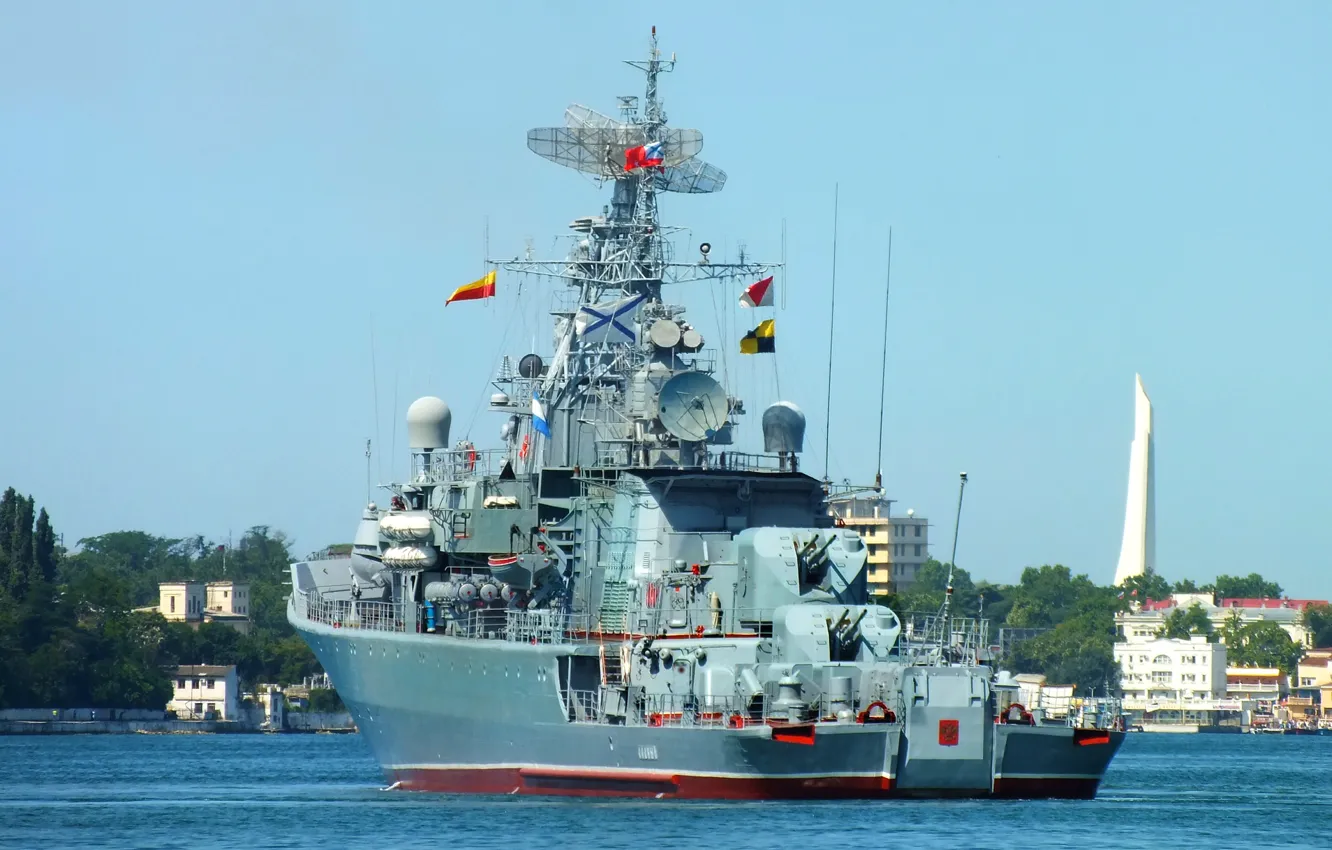 Photo wallpaper ship, guard, 1135 project, Okay, cipher puffin