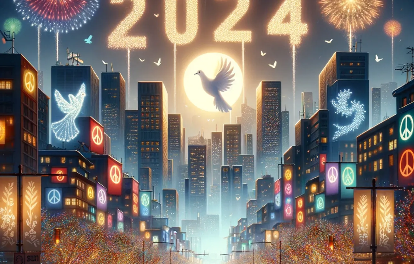 Photo wallpaper road, white, the sky, the sun, light, trees, flight, night