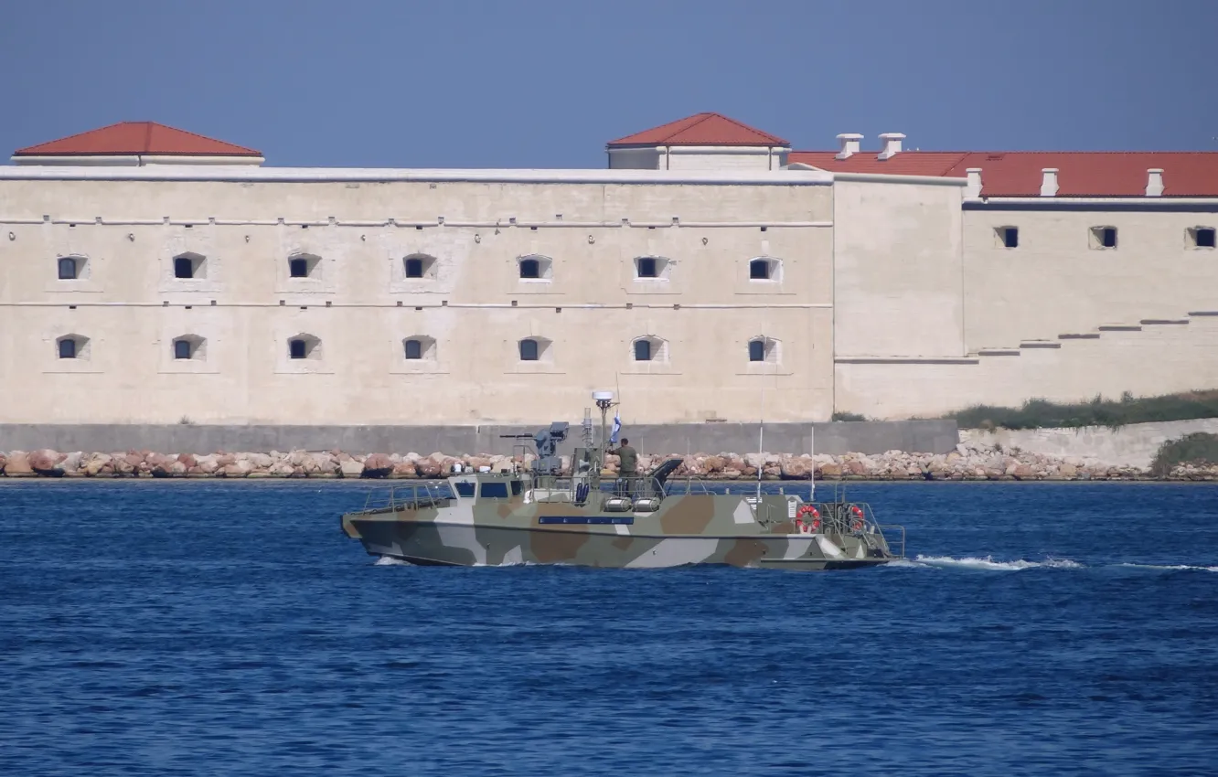 Photo wallpaper boat, Navy, patrol, The black sea, Sevastopol, "Raptor"