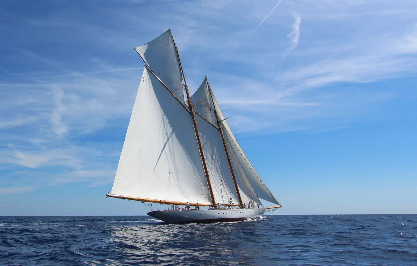 Photo wallpaper sea, the wind, race, sport, team, sails, sports yacht, Bianca McNulty