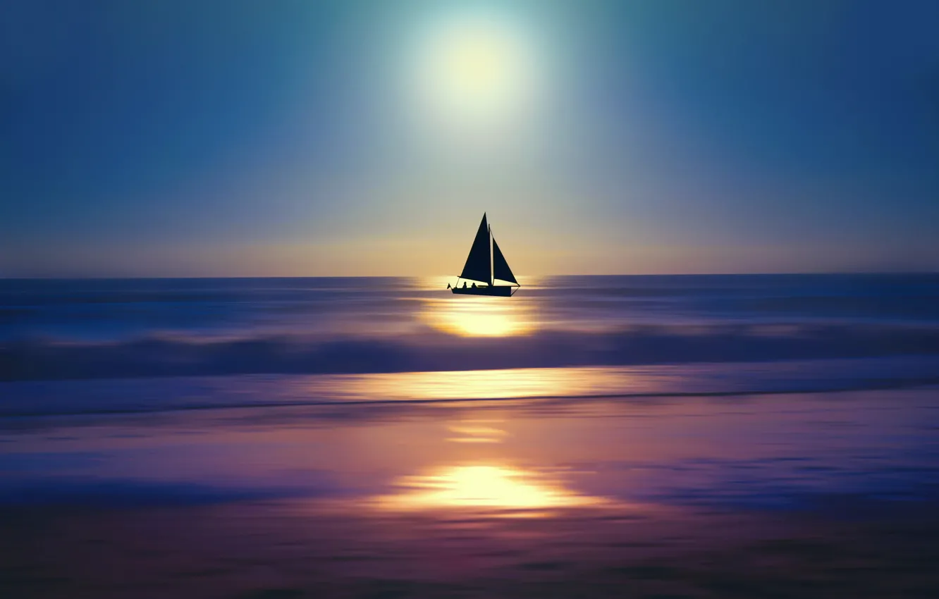 Photo wallpaper life, Sunset, wind, journey, dreaming, sailing, discovering, exploring