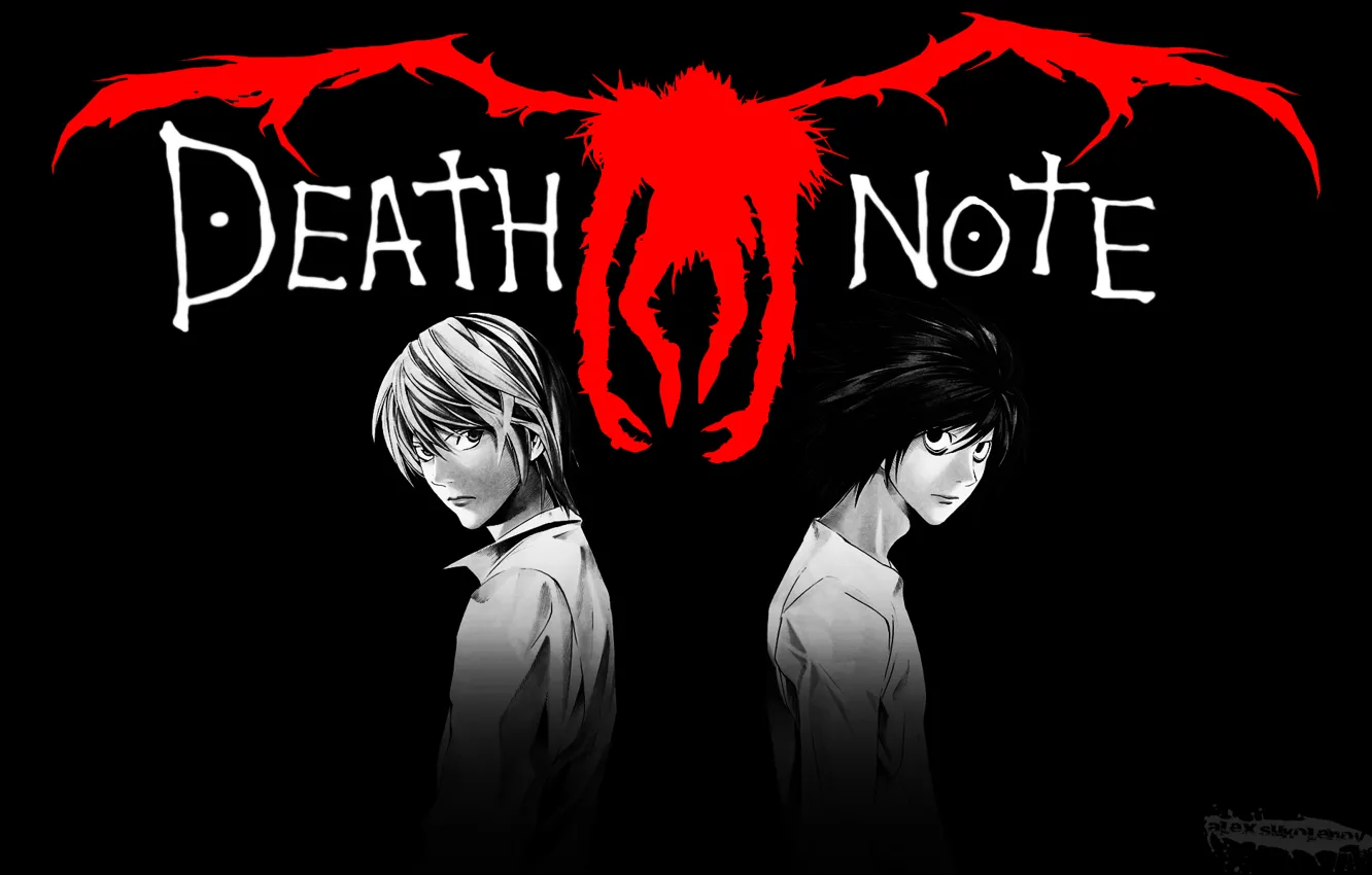 Photo wallpaper Light, Death Note, Light, Death note, Anime, Ryuk, Ryuk