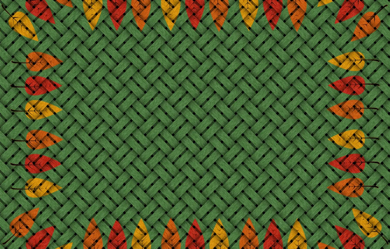 Photo wallpaper leaves, pattern, texture