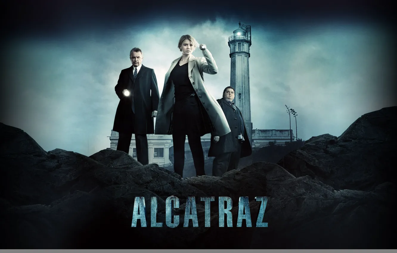 Photo wallpaper stones, island, tower, flashlight, Jorge Garcia, TV series, Rebecca Madsen, the place of detention