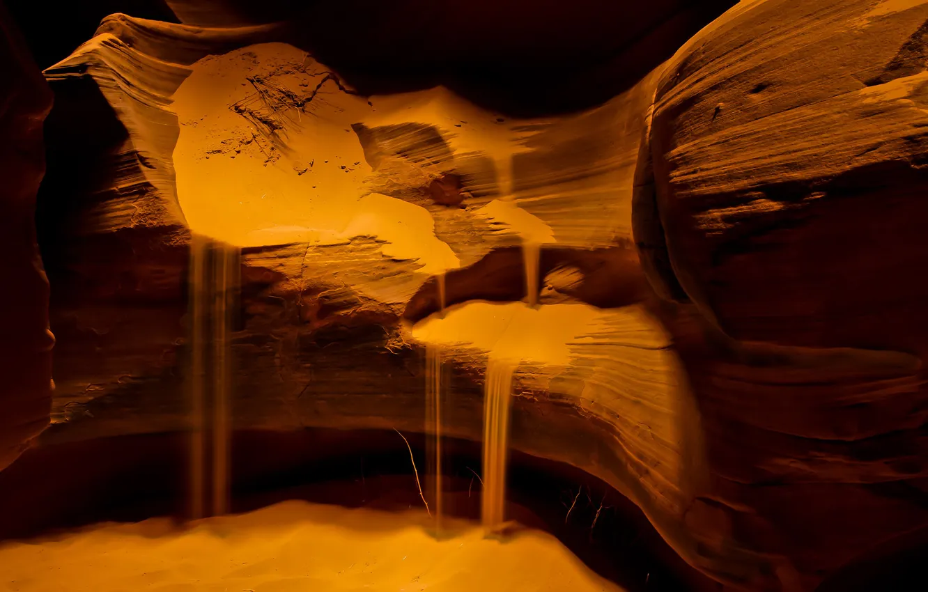 Photo wallpaper sand, nature, canyon, cave, antelope canyon, the Sands of time
