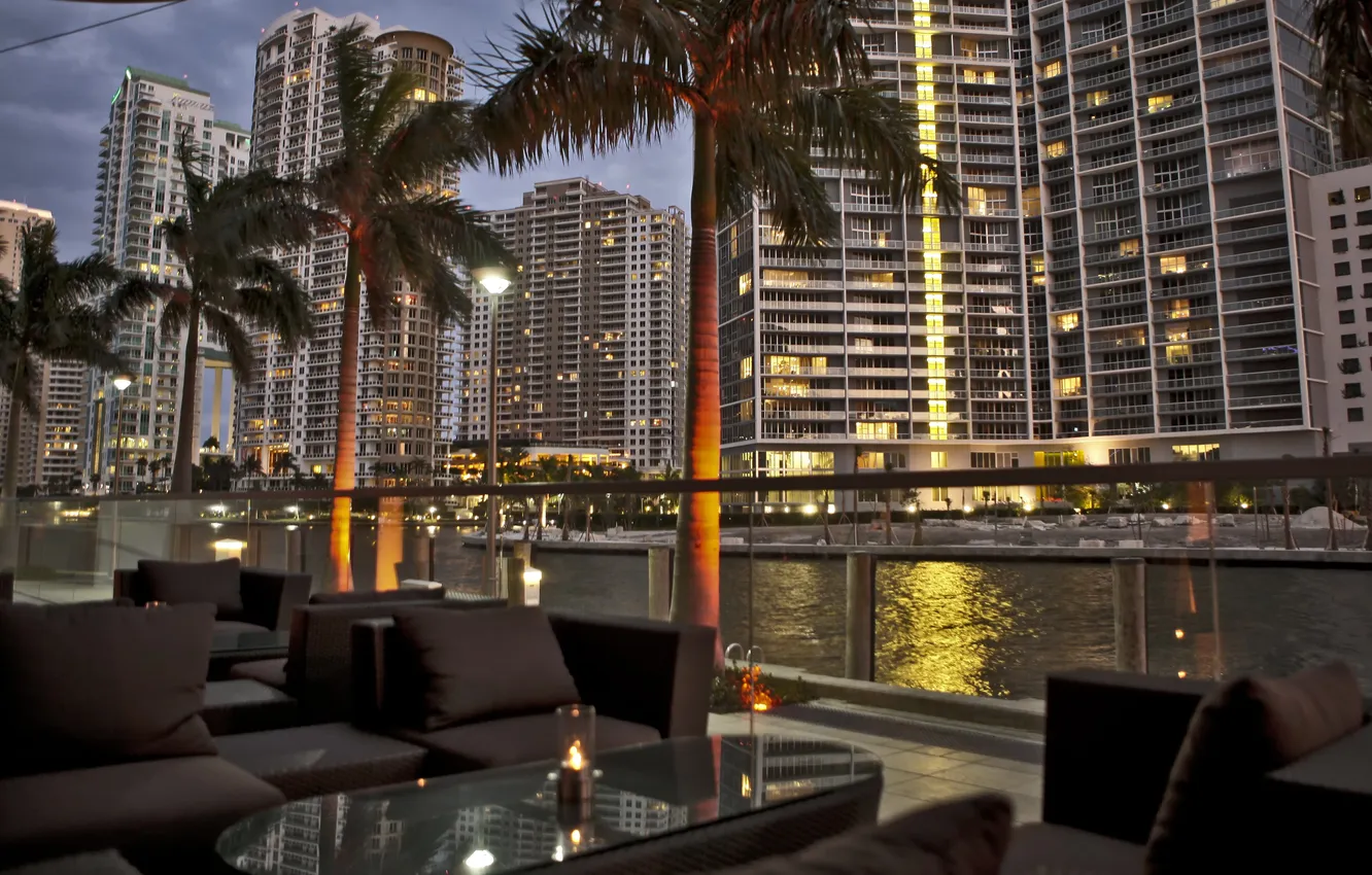 Photo wallpaper city, the city, FL, USA, USA, Miami, Florida, Miami