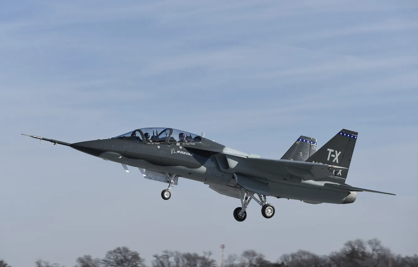 Photo wallpaper Boeing, jet, T-X, hunting, jet plane, merican air force, Boeing T-X