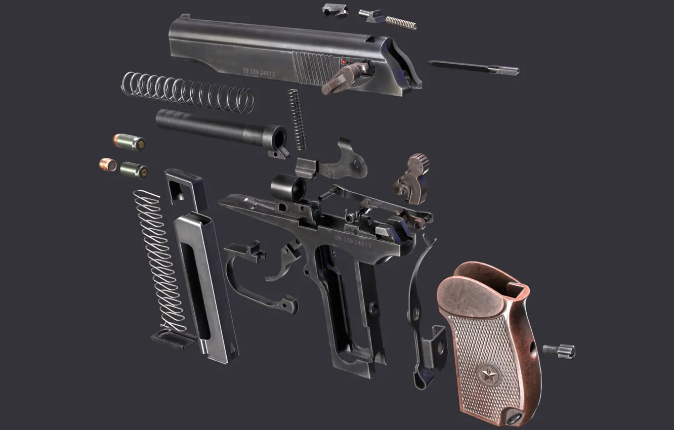 Photo wallpaper USSR, showdown, the Makarov pistol