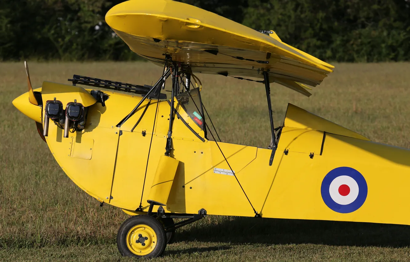 Photo wallpaper war, fighter, cabin, the plane, machine gun, first, world