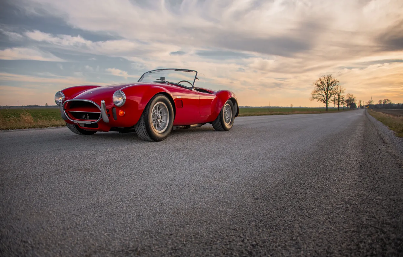 Photo wallpaper Shelby, Cobra, 1966, front view, Shelby Cobra 427