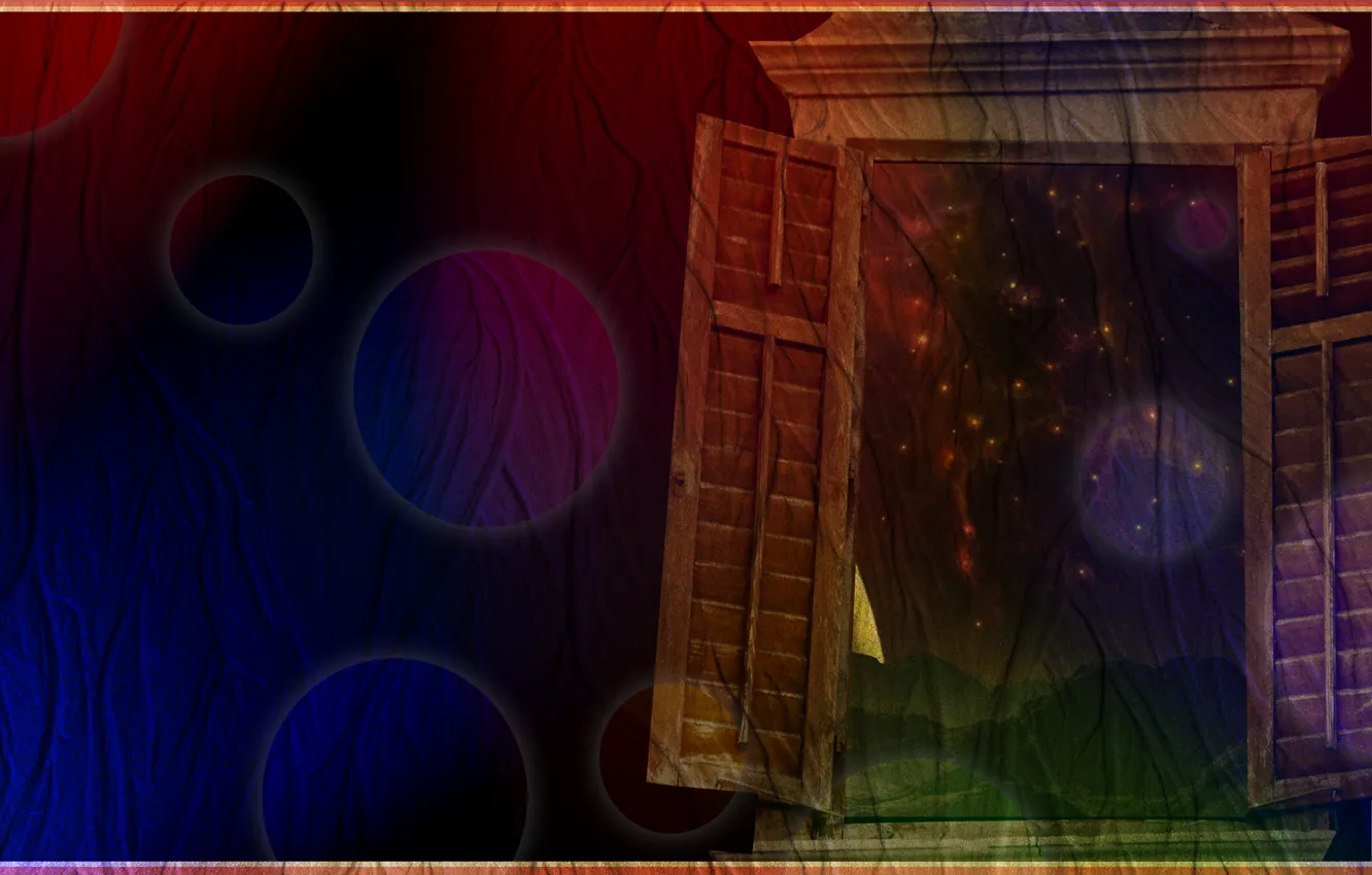 Photo wallpaper abstract, space, light, windows, art, full, texture color